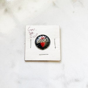 Vintage Charles W. Brooks for Illinois Governor Political Campaign Button | 1930s-1940s | Tin Litho Pin Back