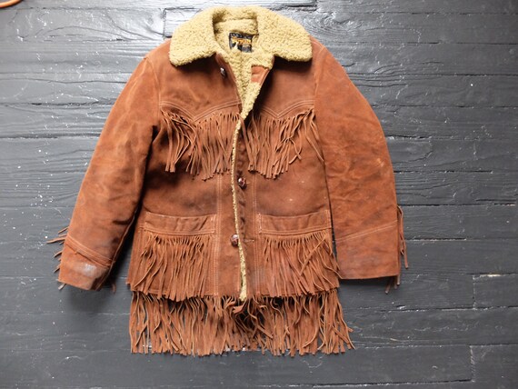 Suede Shearling Fringe Jacket