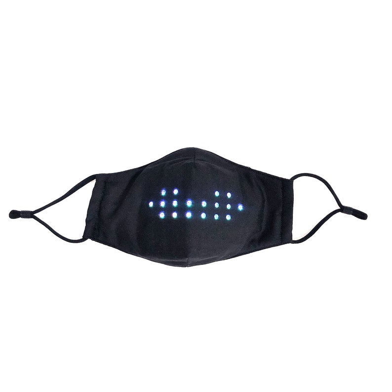New Voice Activated LED Face Mask Imitates Lips Speaking Etsy