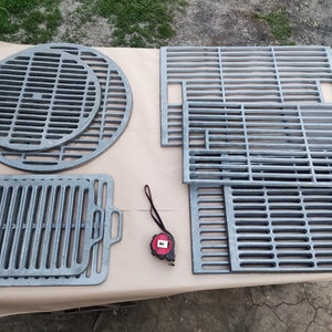 Cast Iron Grill Grate 15" 19". BBQ Grill Cooking Grate. Open Fire Cooking. Cook Grate. Grills