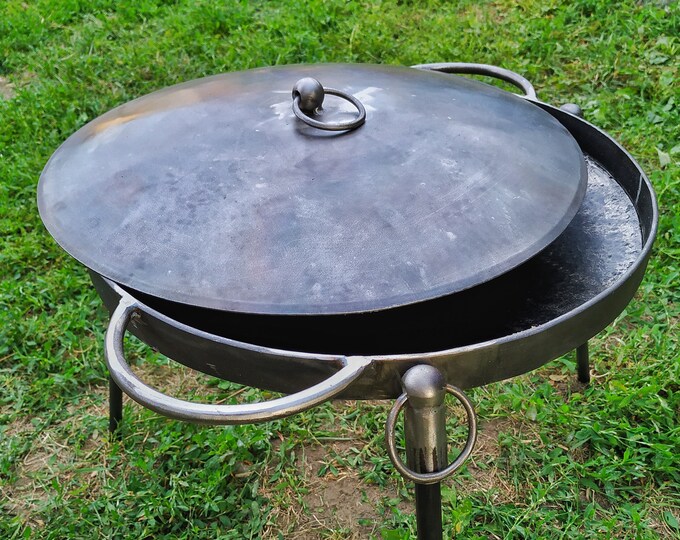 Camp Fire Skillets Metal Frying Pan Etsy