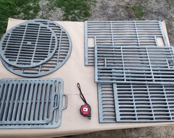 Cast Iron Grill Grate 15" 19". BBQ Grill Cooking Grate. Open Fire Cooking. Cook Grate. Grills