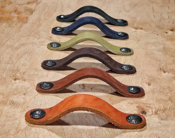 Leather handles, Cupboard door, Leather drawer pulls, Cabinet hardware, Furniture pulls, Knobs, Cabinet knobs