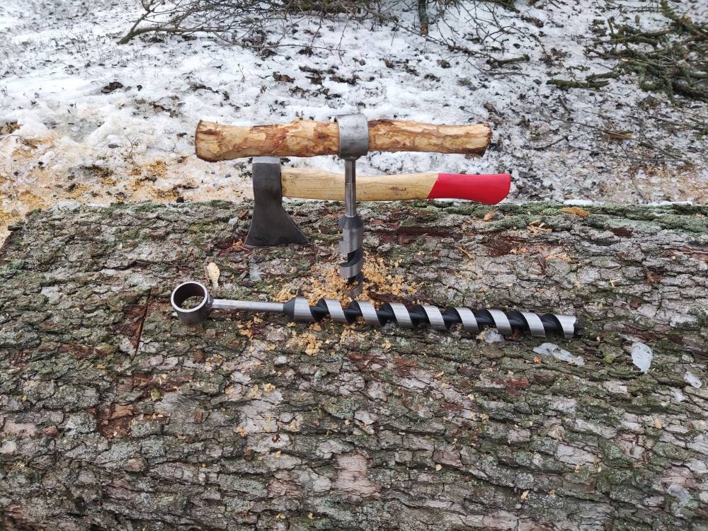 Scotch Eyed Auger Extra Long, Bushcraft Tools, Hiking Gear, Wood
