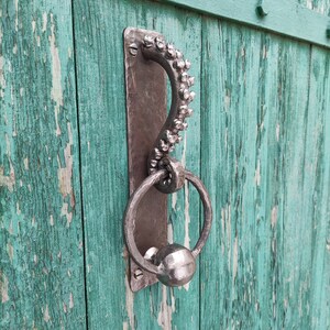 Octopus tentacle iron door knocker