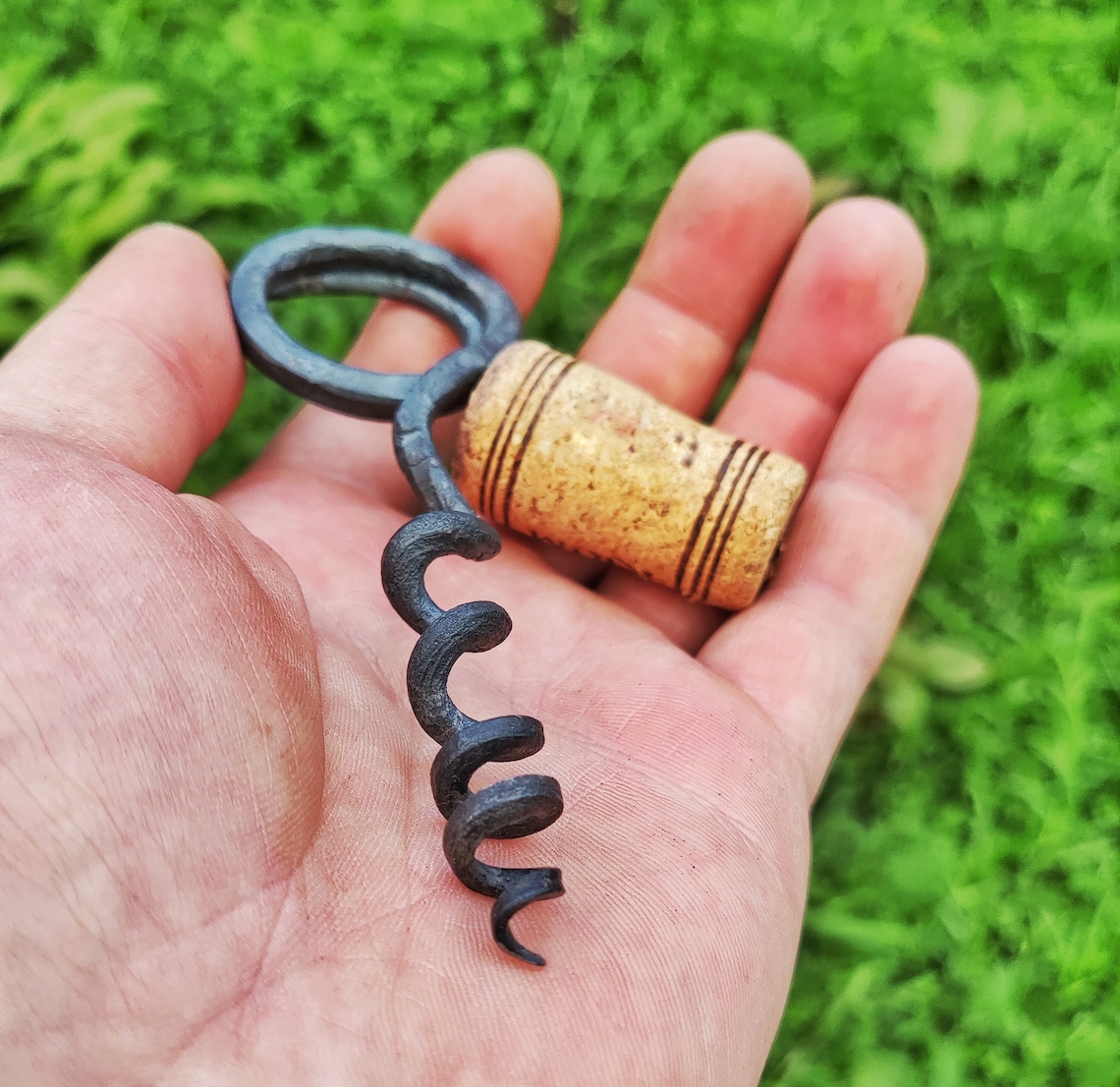 Corkscrew Corkscrew Keychain Handmade Wine Bottle Etsy