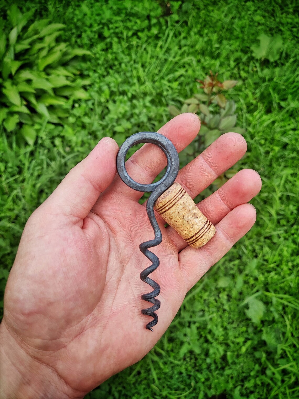 Corkscrew Corkscrew Keychain Handmade Wine Bottle Etsy