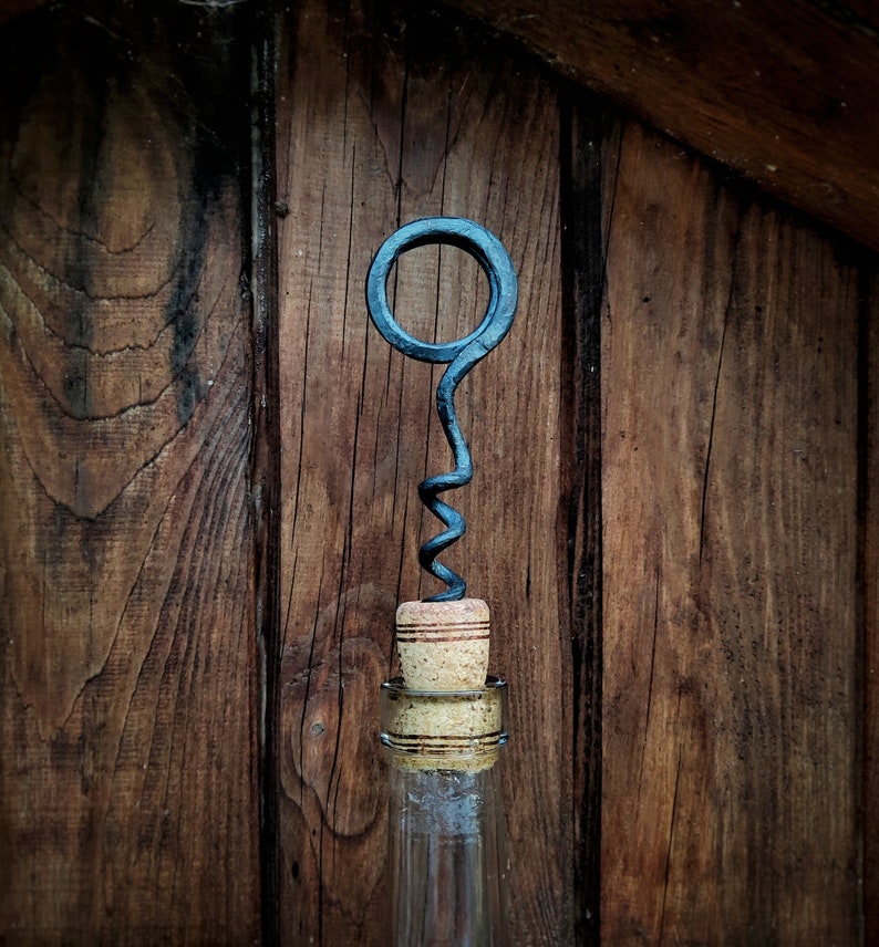 Corkscrew Corkscrew Keychain Handmade Wine Bottle Etsy