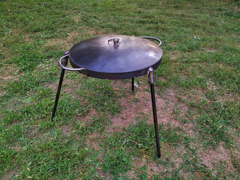 Metal frying pan for frying on fire Etsy