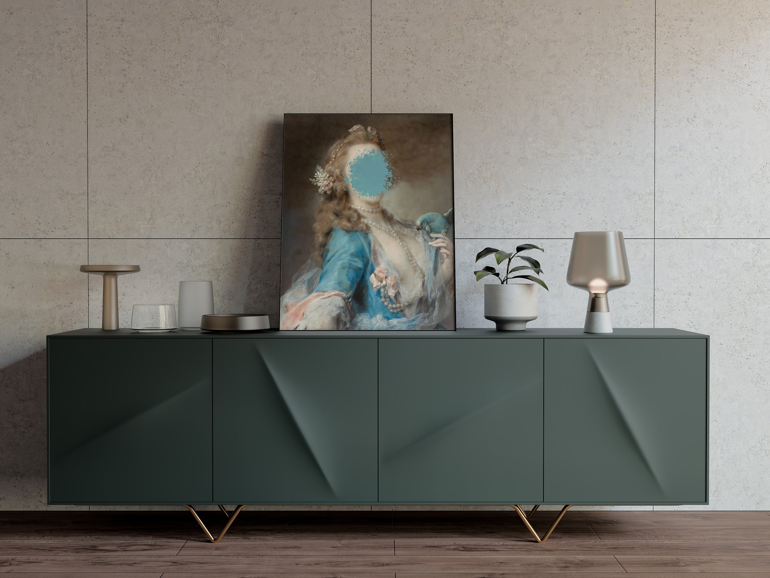 Eclectic Wall Art Painting Downloadable Prints Altered Art | Etsy