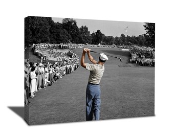 Ben Hogan BW Colorized Wall Art Golf 
