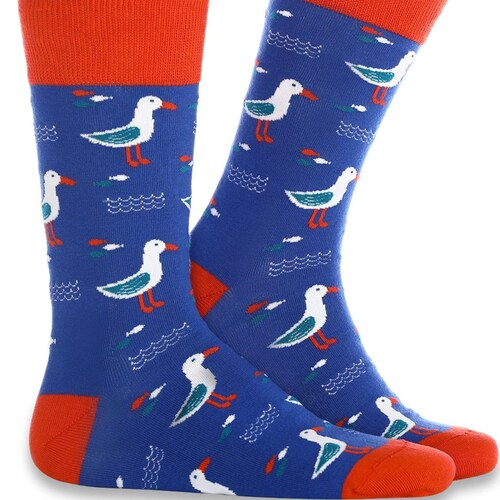 Seagull Mens Cotton Socks Socks Gift Idea Gift Novelty Etsy UK