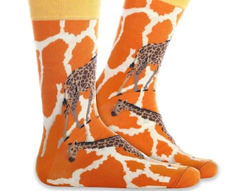 Giraffe Mens Cotton Socks | Novelty Funky Socks, UK 7-12