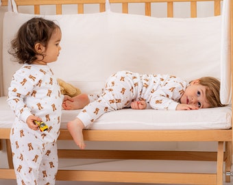 Organic Cotton Bamboo Bear Pajamas | Baby & Toddler Gift Set