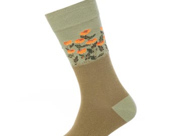 Poppy Premium Cotton Socks |  Gift | Cute Socks | Funky Socks | Novelty Socks | Size UK 7-12 Gift