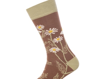 Daisy Cotton Socks | Combed Cotton Blend, UK 7-12