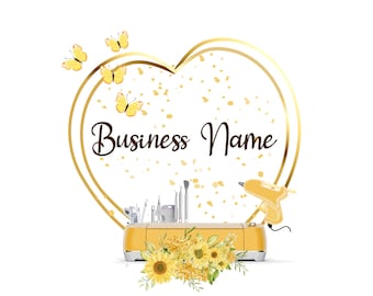 Crafts Logo Design, Tumbler Design Logo, SunFlower Logo, Paper Florist Logo, Cutting Machine Logo, Boho Crafts Designs, Butterfly Logo