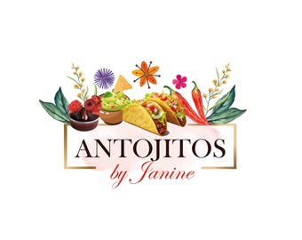Mexican Food Logo Design | Branding Kit Idenity | Taco Truck Design | Premade Restaurant Logo