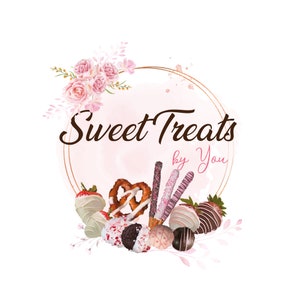Sweet Treats Logo Design, Pretzel Rods Logo, Strawberry Chocolate Logo, Dipped Oreos Logo, Cocoa Bomb, I can make extra customizations.