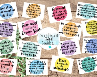 teamwork quotes etsy
