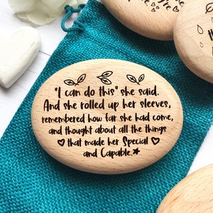 I Can Pebble, Positivity Gift, Believe in Yourself, Encouragement Quote, Gift for Daughter, Keep Going Reminder, Self Confidence Gift, image 6