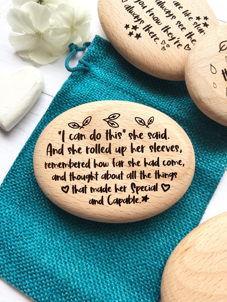 I Can Pebble, Positivity Gift, Believe in Yourself, Encouragement Quote, Gift for Daughter, Keep Going Reminder, Self Confidence Gift, image 6