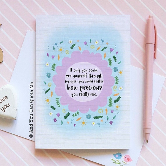 Encouragement Card, Positivity Card, Friendship Card, Self Confidence Card, Daughter Card, Believe in Yourself, Self Esteem Card, I Love You