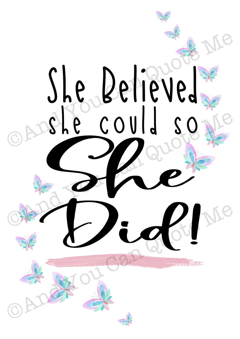 Printable Congratulations Card She Believed She Could Card - Etsy