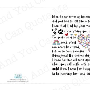Pet Loss Printable, Loss of Dog, Cat Loss, Sympathy Card, Pet Death, Printable Card, Digital ...