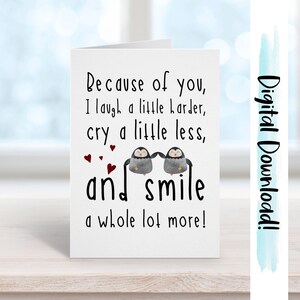 Thank You Friend Printable Card Instant Download Best Friend | Etsy