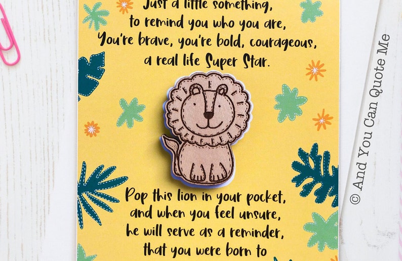 Pocket Hug, You Got This, Be Brave, Anxiety Card, First Day at School, Self Confidence Gift, Believe in Yourself, And You Can Quote Me image 6