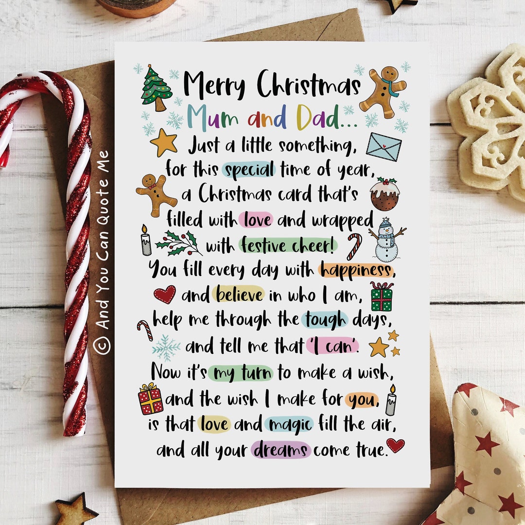 Mum And Dad Christmas Card Merry Christmas Parent Christmas Card mum-and-dad-christmas-card-merry-christmas-parent-christmas-card