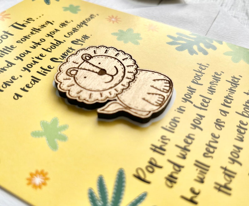 Pocket Hug, You Got This, Be Brave, Anxiety Card, First Day at School, Self Confidence Gift, Believe in Yourself, And You Can Quote Me image 2