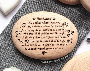 Husband Valentines Gift, Husband Anniversary, Husband Birthday, , Thank You Husband, Supportive Husband, Keepsake Gift, And You Can Quote Me