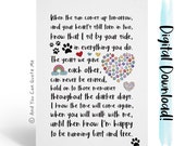 Pet Loss Printable, Loss of Dog, Cat Loss, Sympathy Card, Pet Death, Printable Card, Digital Download, Rainbow Bridge, And You Can Quote Me