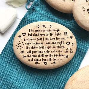 Feeling Down, Encouragement Gift, Thinking of You Poem, Engraved Gifts, Depression Gift, Anxiety Pebble, And You Can Quote Me, Keepsake