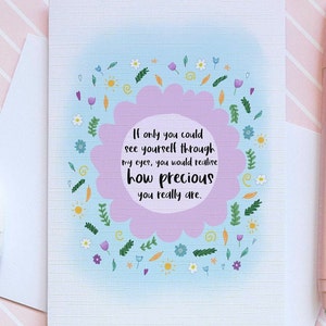 Encouragement Card, Positivity Card, Friendship Card, Self Confidence Card, Daughter Card, Believe in Yourself, Self Esteem Card, I Love You image 7