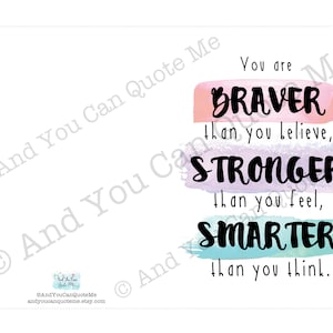 Printable Card, Self Esteem Card, Positive Quotes, Motivating Quotes ...