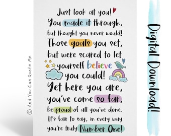 Herzlichen Glückwunsch zum Download, Nummer Eins, Sie haben es geschafft, Glückwünsche, bestandene Prüfungen, Führerschein Prüfung bestanden, neuer Job, Werbeaktion Karte, Sofort Download