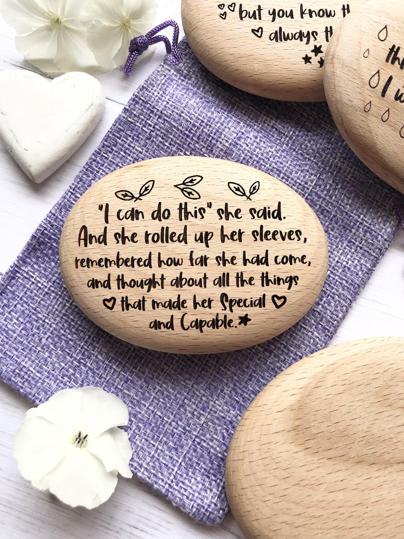 I Can Pebble, Positivity Gift, Believe in Yourself, Encouragement Quote, Gift for Daughter, Keep Going Reminder, Self Confidence Gift, image 5