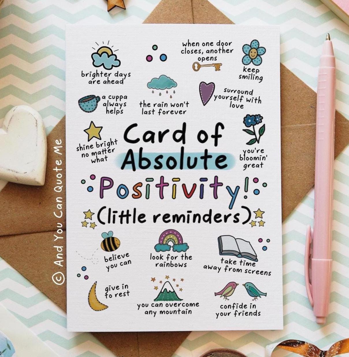 Absolute Positivity, Positivity Card, Thinking of You, Just Because ...