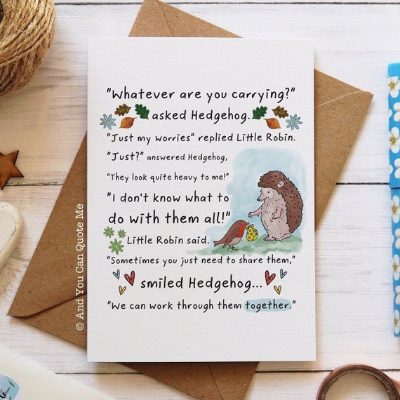 Anxiety Card, Mental Health Card, Thinking of You, Keep Going Card, Here For You Card, Depression Quotes, Friendship Card, Positivity Card