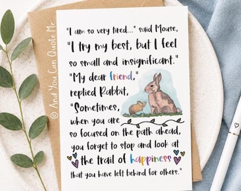 Self Confidence Card, Encouragement Quote, Anxiety Card, Depression Card, Self Esteem Gift, You are Strong, And You Can Quote Me