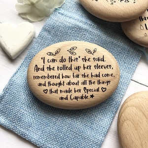 I Can Pebble, Positivity Gift, Believe in Yourself, Encouragement Quote, Gift for Daughter, Keep Going Reminder, Self Confidence Gift, image 4