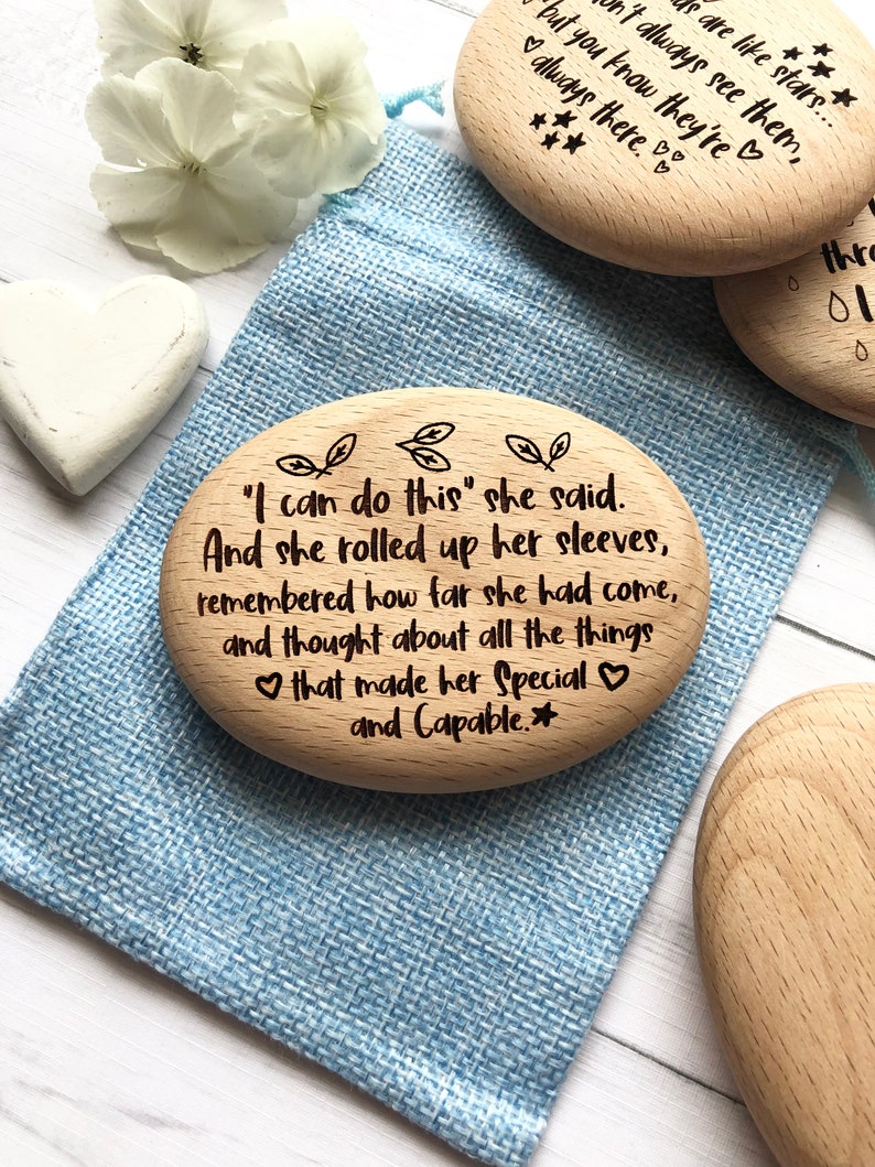 I Can Pebble, Positivity Gift, Believe in Yourself, Encouragement Quote, Gift for Daughter, Keep Going Reminder, Self Confidence Gift, image 4