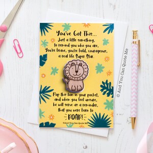 Pocket Hug, You Got This, Be Brave, Anxiety Card, First Day at School, Self Confidence Gift, Believe in Yourself, And You Can Quote Me image 8