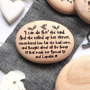 I Can Pebble, Positivity Gift, Believe in Yourself, Encouragement Quote, Gift for Daughter, Keep Going Reminder, Self Confidence Gift, image 8