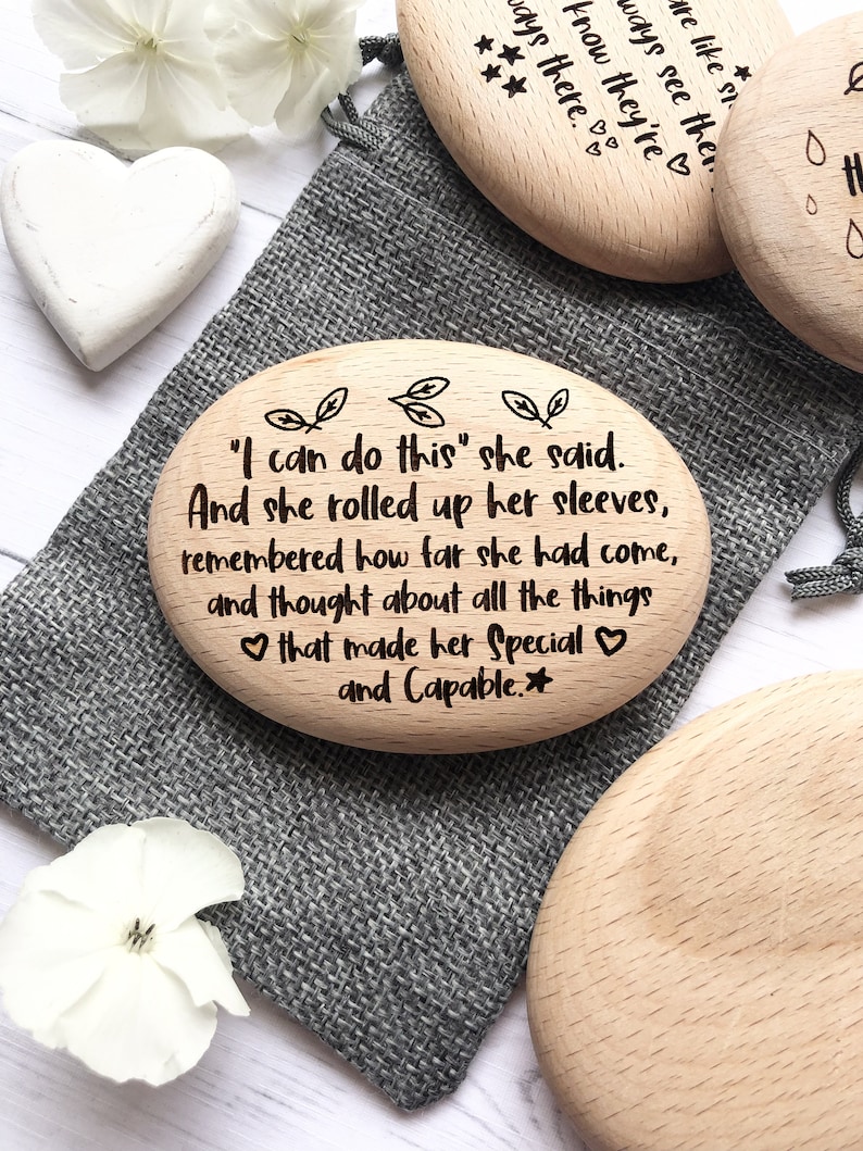 I Can Pebble, Positivity Gift, Believe in Yourself, Encouragement Quote, Gift for Daughter, Keep Going Reminder, Self Confidence Gift, image 8