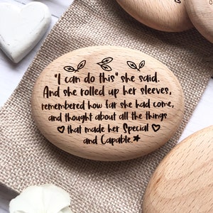I Can Pebble, Positivity Gift, Believe in Yourself, Encouragement Quote, Gift for Daughter, Keep Going Reminder, Self Confidence Gift, image 7