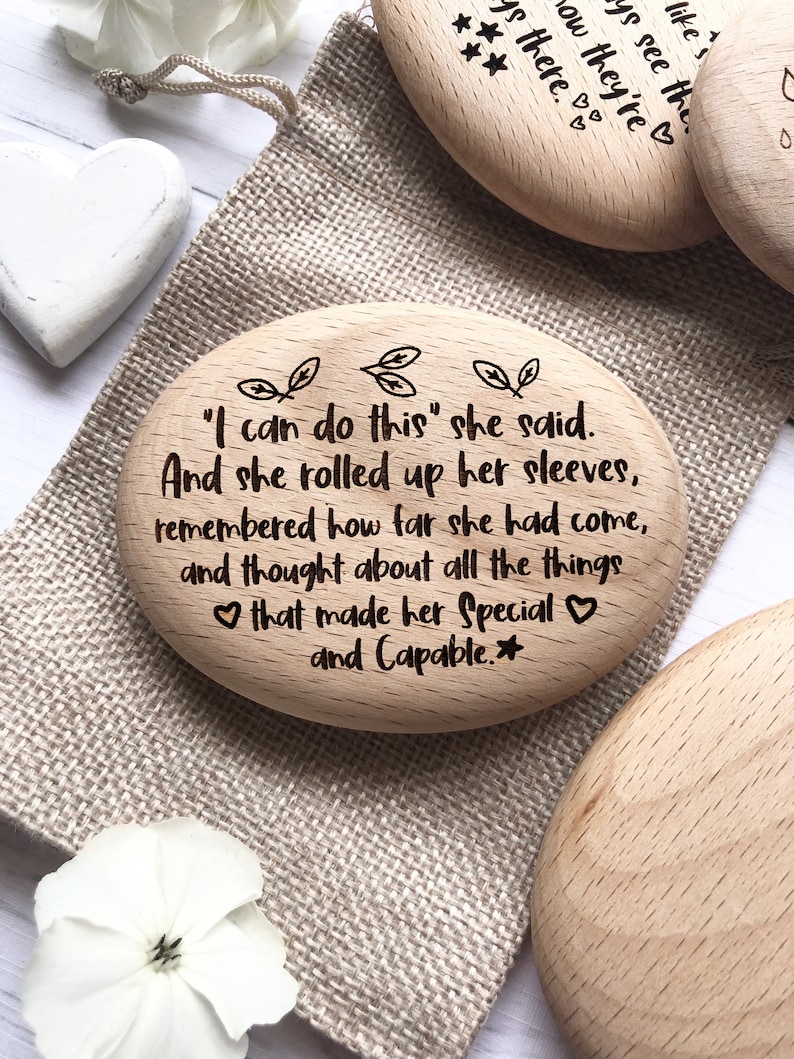 I Can Pebble, Positivity Gift, Believe in Yourself, Encouragement Quote, Gift for Daughter, Keep Going Reminder, Self Confidence Gift, image 7
